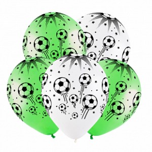 Воздушные шары с рисунком Футбольный мяч